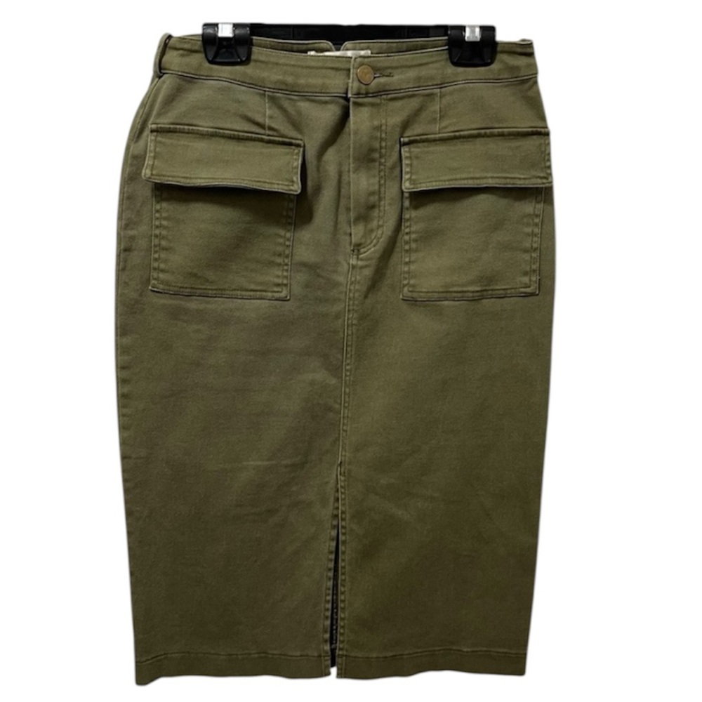 J.O.A. Los Angeles Khaki Pencil Skirt